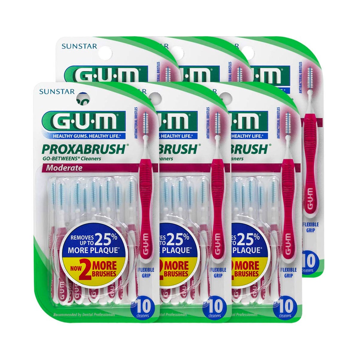 GUM Proxabrush Go-Betweens Cleaners (6-Pack)