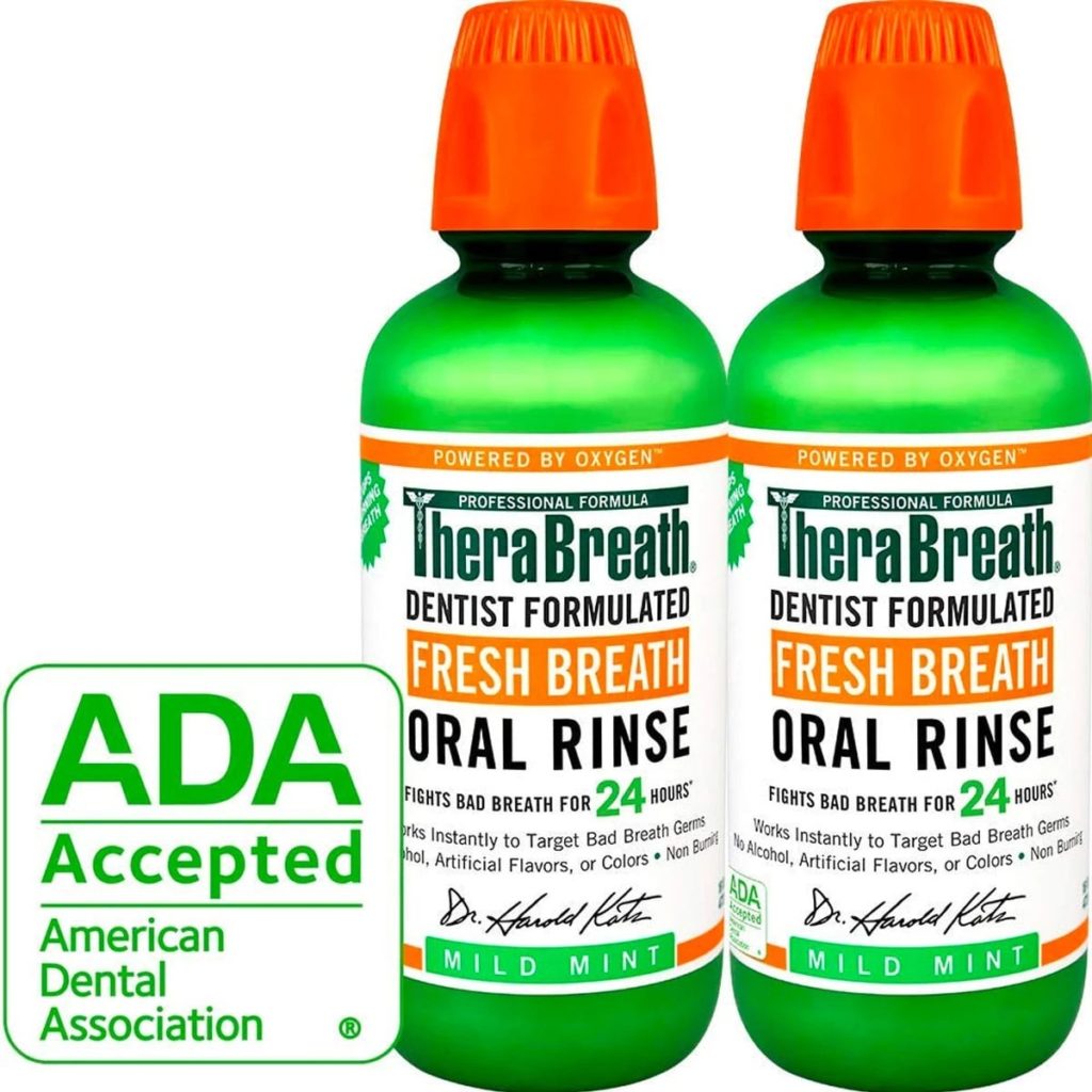 therabreath mouthwash dentist formulated oral rinse
